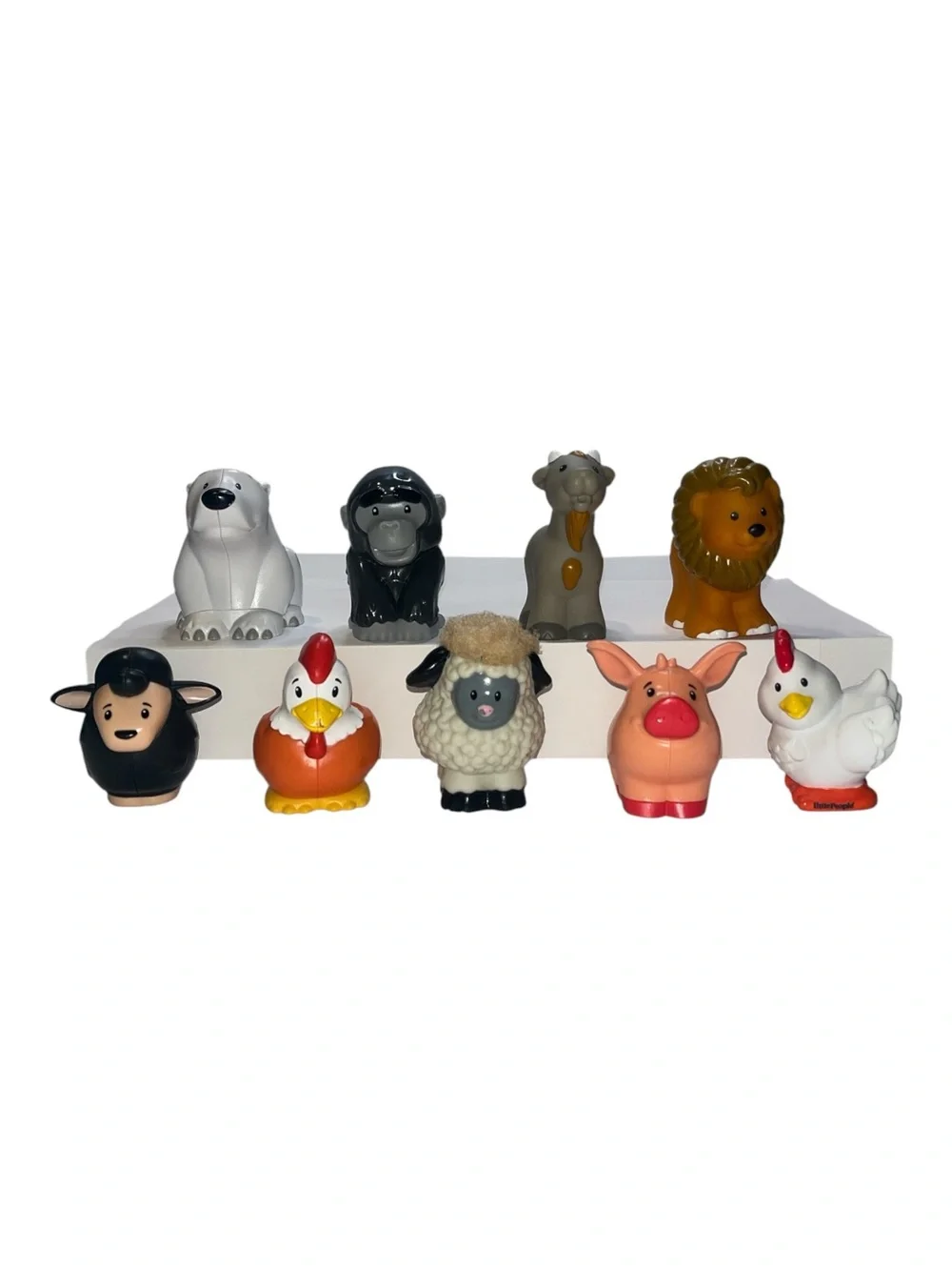 Fisher Price Little People Farm Zoo Animal Figures Lot of 9 Preowned
